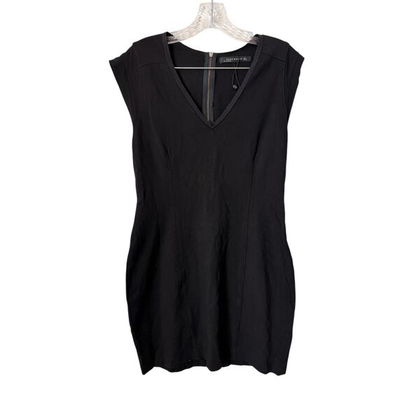 New Zara Woman Basic Black Dress Size Large - Picture 1 of 5